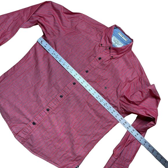 Nautica Button Down Shirt Men's Medium Slim Fit Long Sleeve Striped Sea Voyage - Picture 5 of 8
